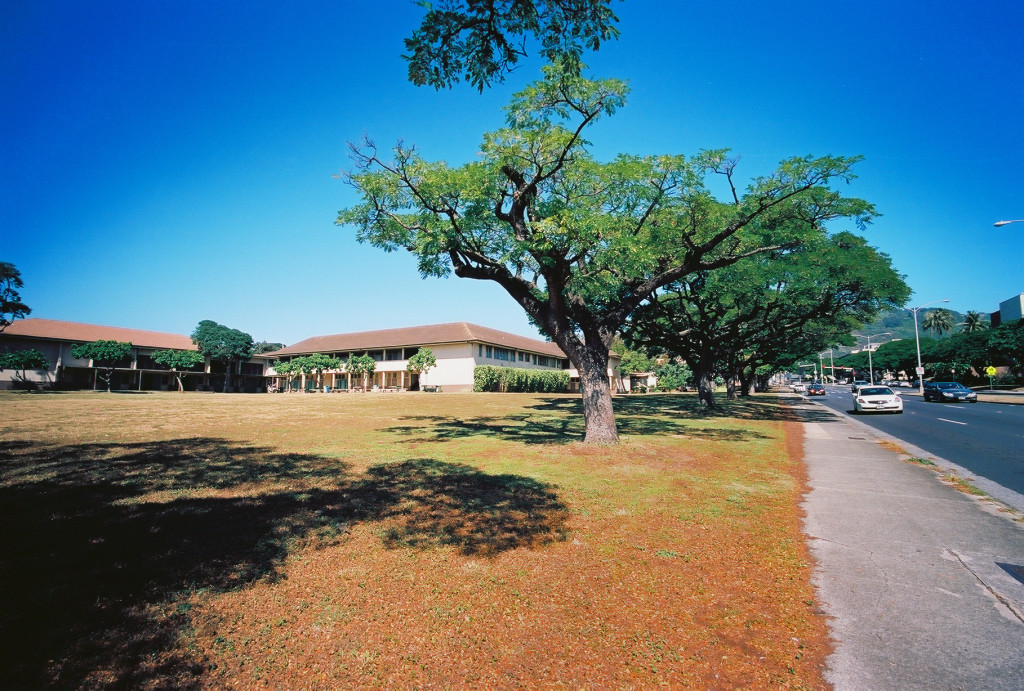 Dole Street/University Avenue view of ULS/Kava Festival site for 2015